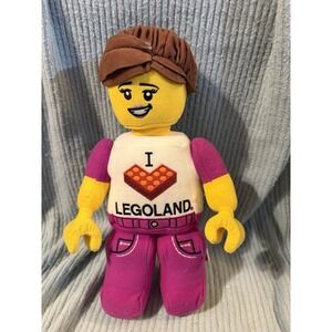 Lego Legoland Resort I Love Legoland Girl Plush 13" GUC